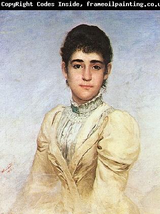 Almeida Junior Portrait of Joana Liberal da Cunha