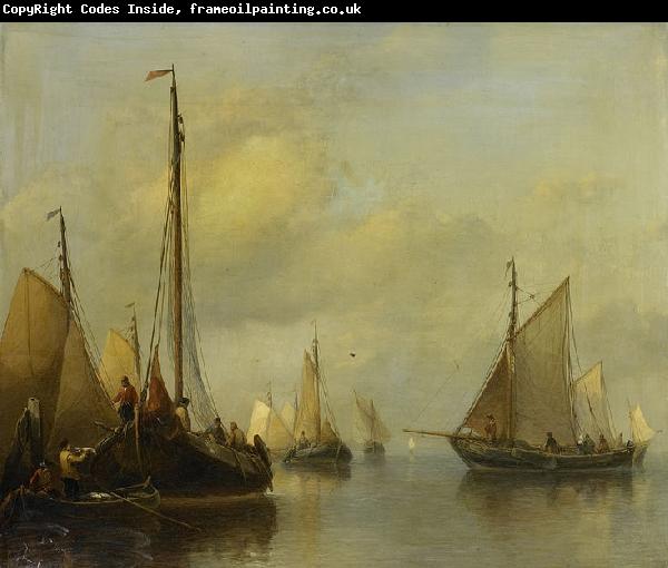 Antonie Waldorp Fishing Boats on Calm Water