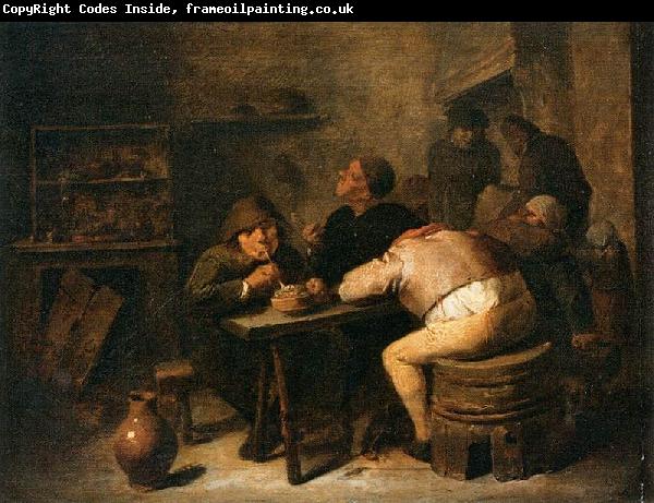 BROUWER, Adriaen Interior of a Smoking Room