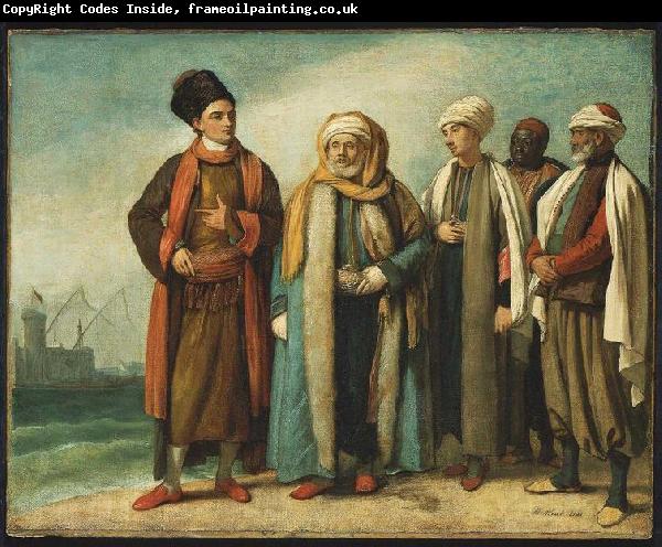 Benjamin West The Ambassador from Tunis with His Attendants as He Appeared in England in 1781