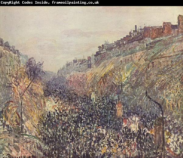 Camille Pissarro Faschingsdienstag auf dem Boulevard Montmartre bei Sonnenuntergang