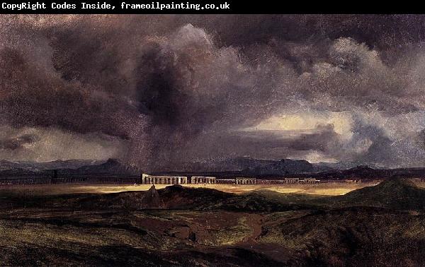 Carl Blechen Stormy Weather over the Roman Campagna