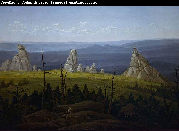 Carl Gustav Carus The Three Stones in the Giant Mountains