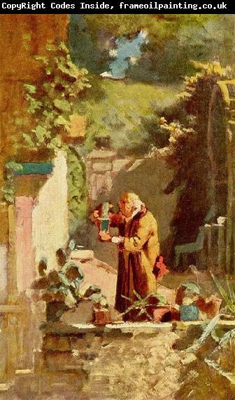 Carl Spitzweg Der Herr Pfarrer als Kakteenliebhaber