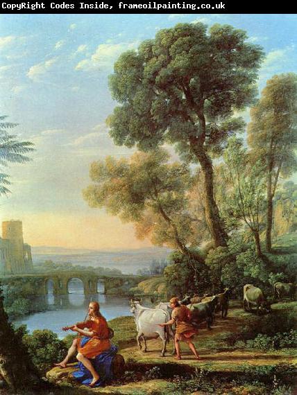 Claude Lorrain Landschaft mit Apollo und Merkur