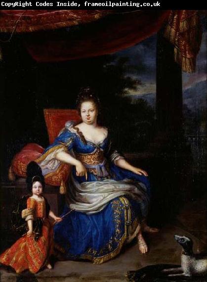 Constantijn Netscher Portrait de la princesse Palatine