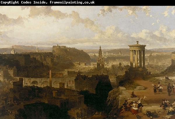 David Roberts Edinburgh from the Calton Hill