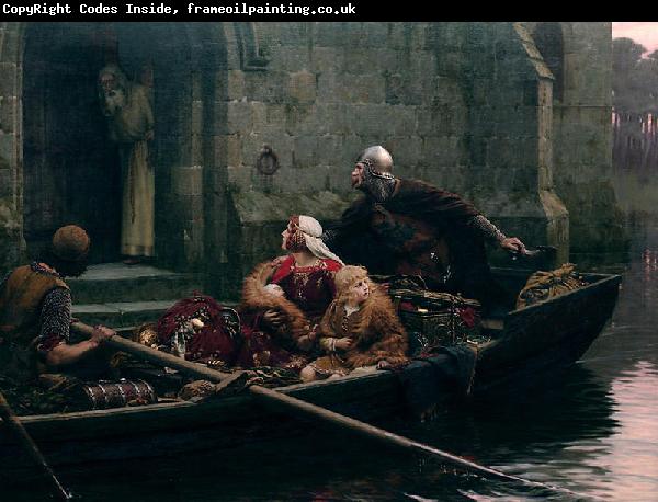 Edmund Blair Leighton In time of Peril