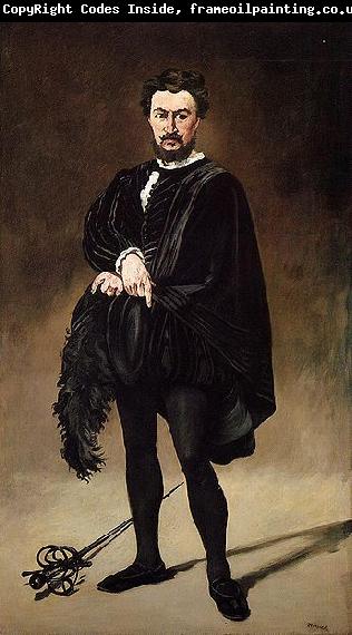 Edouard Manet Philibert Rouviere as Hamlet