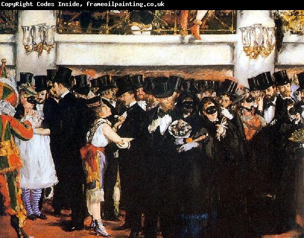 Edouard Manet Bal masque a lopera