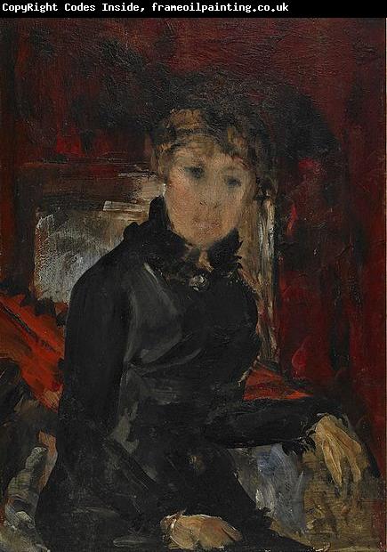 Ernst Josephson Woman dressed in black