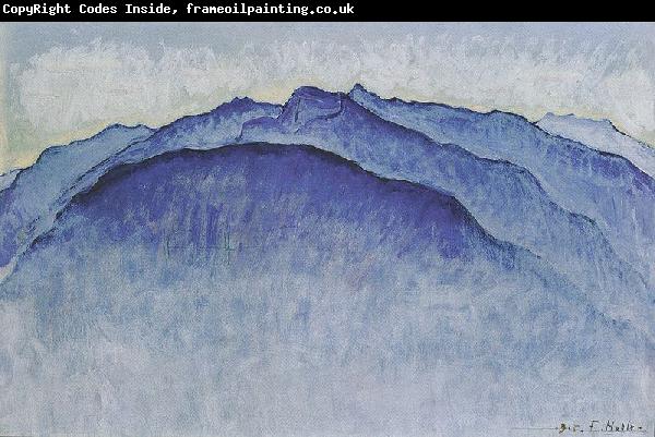 Ferdinand Hodler Berggipfel am Morgen