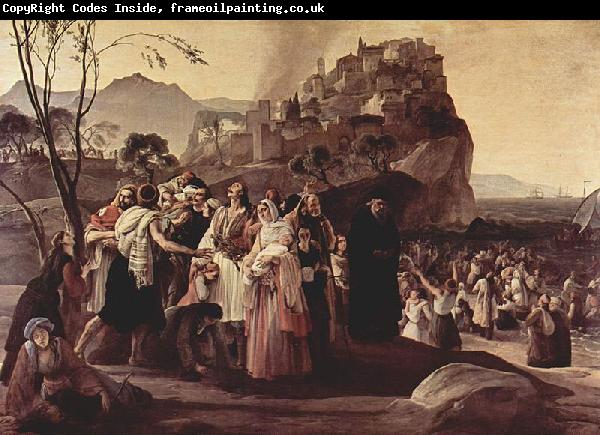 Francesco Hayez Die Fluchtlinge von Parga