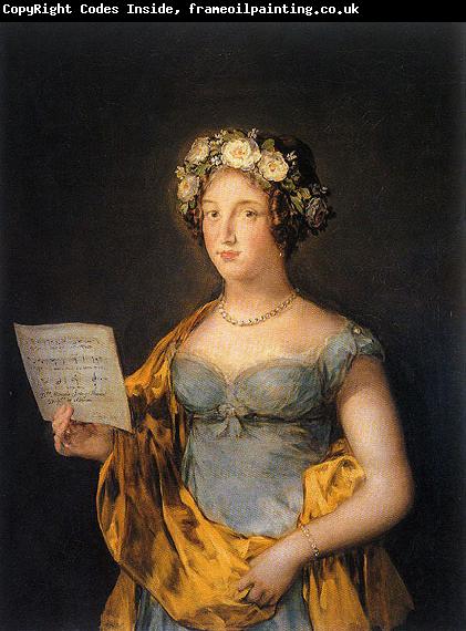 Francisco de Goya Portrait of Manuela Tellez Giron y Pimentel