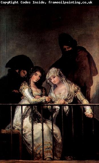 Francisco de Goya Majas on a Balcony