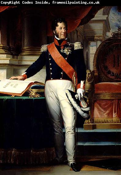 Francois Pascal Simon Gerard Louis-Philippe Ier, roi des Francais, prete serment sur la Charte