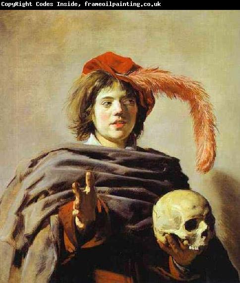 Frans Hals Youth with skull by Frans Hals