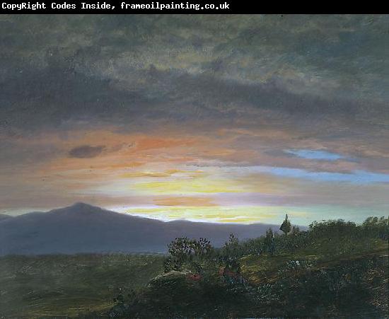 Frederic Edwin Church Twilight, Mount Ktaadn