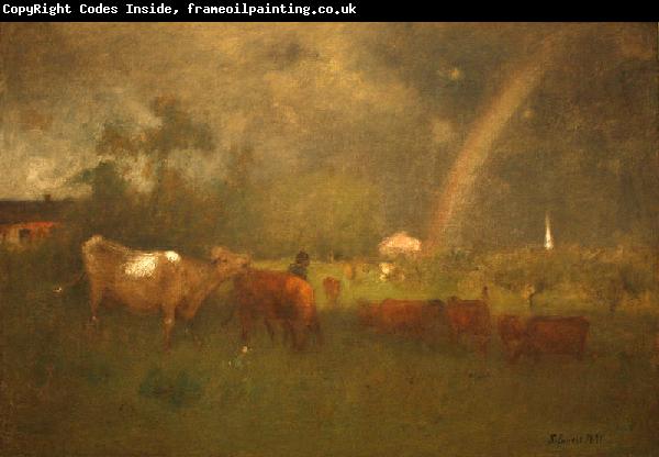 George Inness Shower on the Delaware River