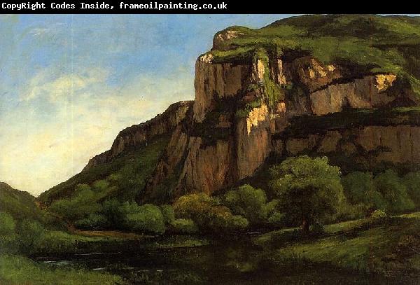 Gustave Courbet Rocks at Mouthier