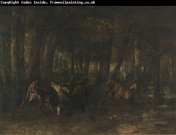 Gustave Courbet Spring Rut The Battle of the Stags