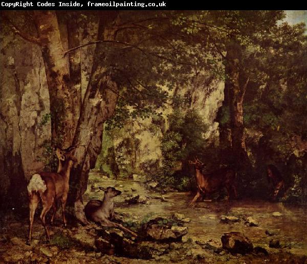 Gustave Courbet Rehbock im Wald