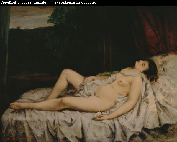 Gustave Courbet Sleeping Nude