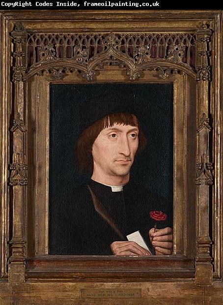 Hans Memling Retrat d'un home amb una rosa