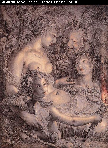 Hendrick Goltzius Sine Cerere et Libero friget Venus