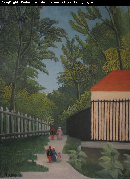 Henri Rousseau View of Montsouris Park By Henri Rousseau