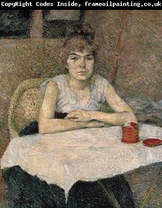 Henri de toulouse-lautrec Young woman at a table