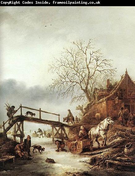 Isaac van Ostade A Winter Scene