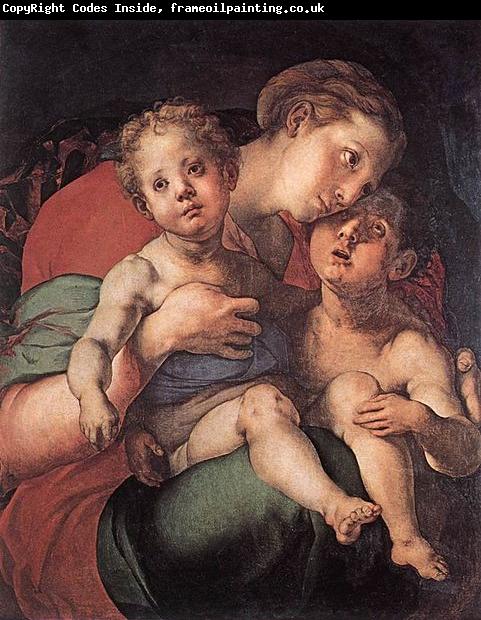 Jacopo Pontormo Madonna and Child with the Young St John