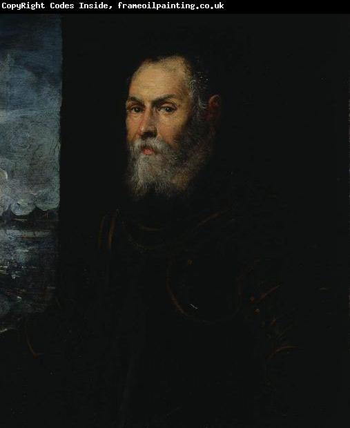 Jacopo Tintoretto Portrait of a Venetian admiral.