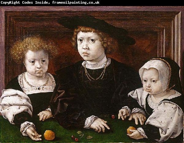 Jan Gossaert Mabuse The Three Children of Christian II of Denmark