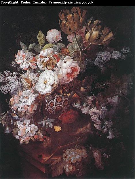 Jan van Huijsum Vase of Flowers