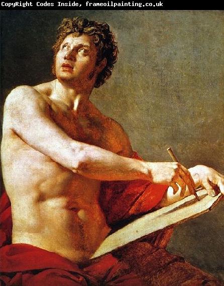 Jean Auguste Dominique Ingres Academic Study of a Male Torse.