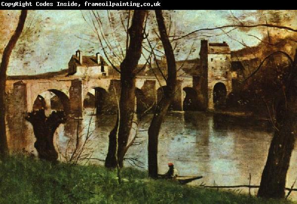 Jean Baptiste Camille  Corot Le Pont de Mantes