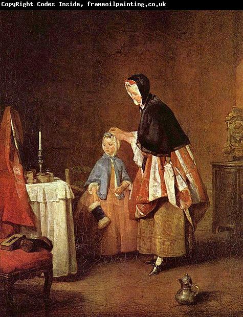 Jean Simeon Chardin Die Morgentoilette