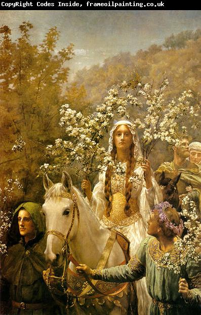 John Maler Collier Queen Guinevre's Maying