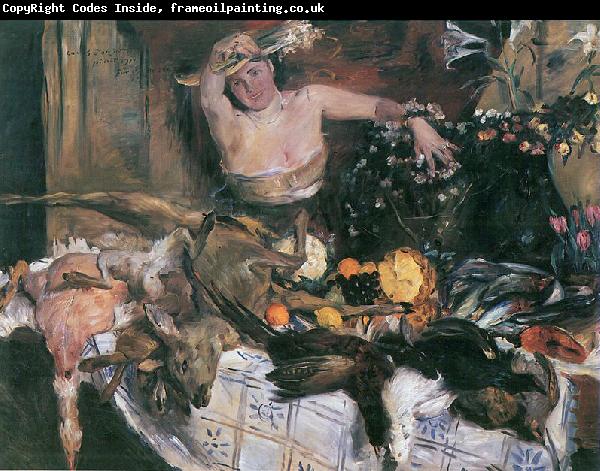 Lovis Corinth Grobes Stillleben mit Figur