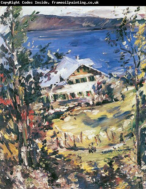 Lovis Corinth Walchensee, Landhaus mit Wascheplatz