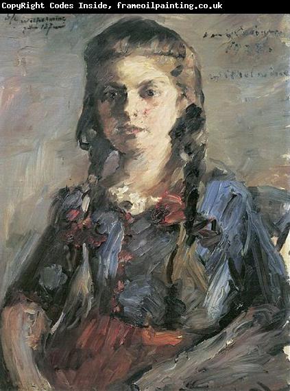 Lovis Corinth Wilhelmine mit Zopfen