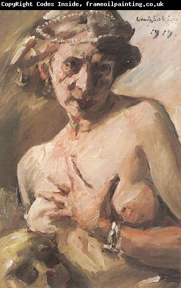 Lovis Corinth Magdalena mit Perlenkette im Haar