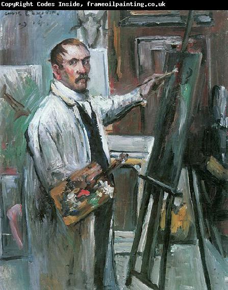 Lovis Corinth Selbstportrat im Atelier