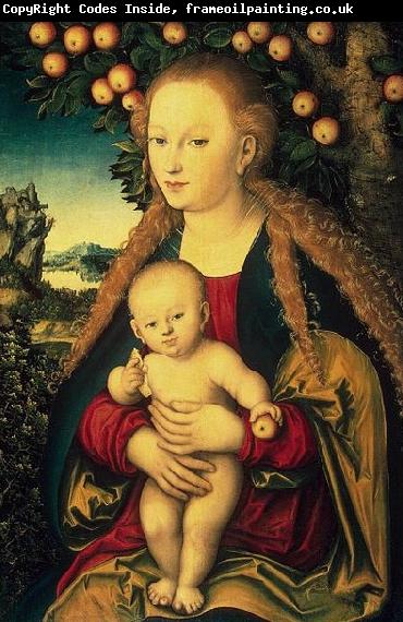 Lucas Cranach Virgin and Child under an Apple Tree