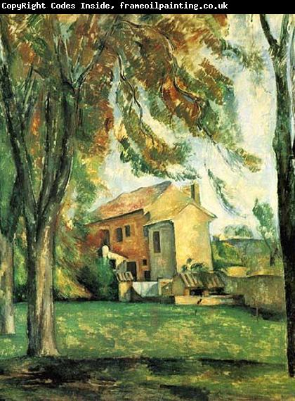 Paul Cezanne Der Teich des Jas de Bouffan im Winter