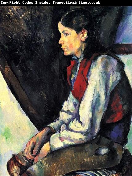 Paul Cezanne Knabe mit roter Weste