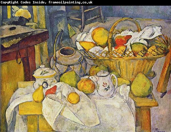 Paul Cezanne Stilleben mit Fruchtekorb