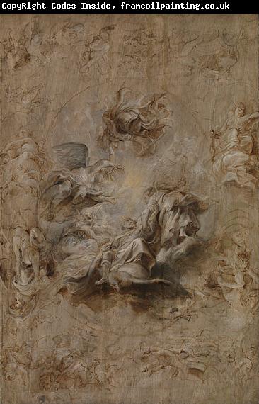 Peter Paul Rubens Multiple Sketch for the Banqueting House Ceiling